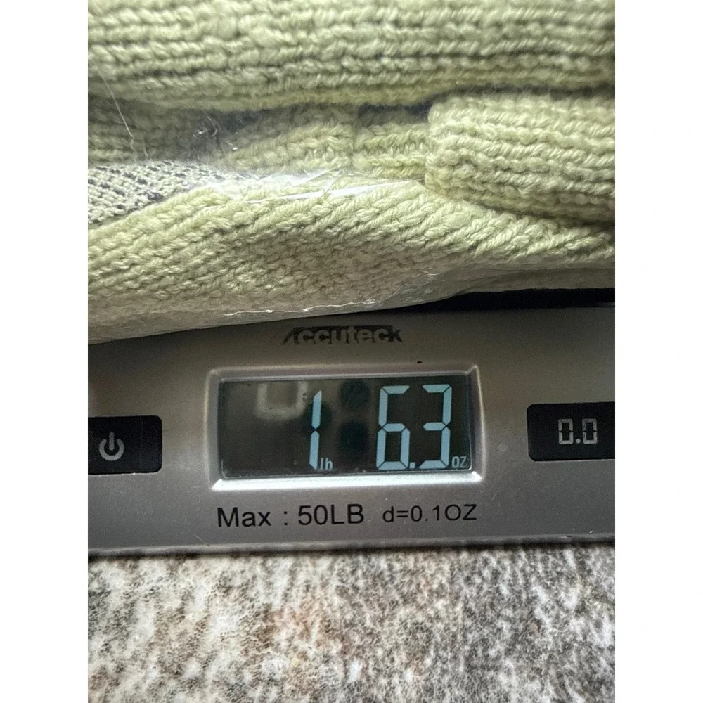 Willow Womens Sage Green 100% Cotton Knit Button Cardigan Jacket Size M